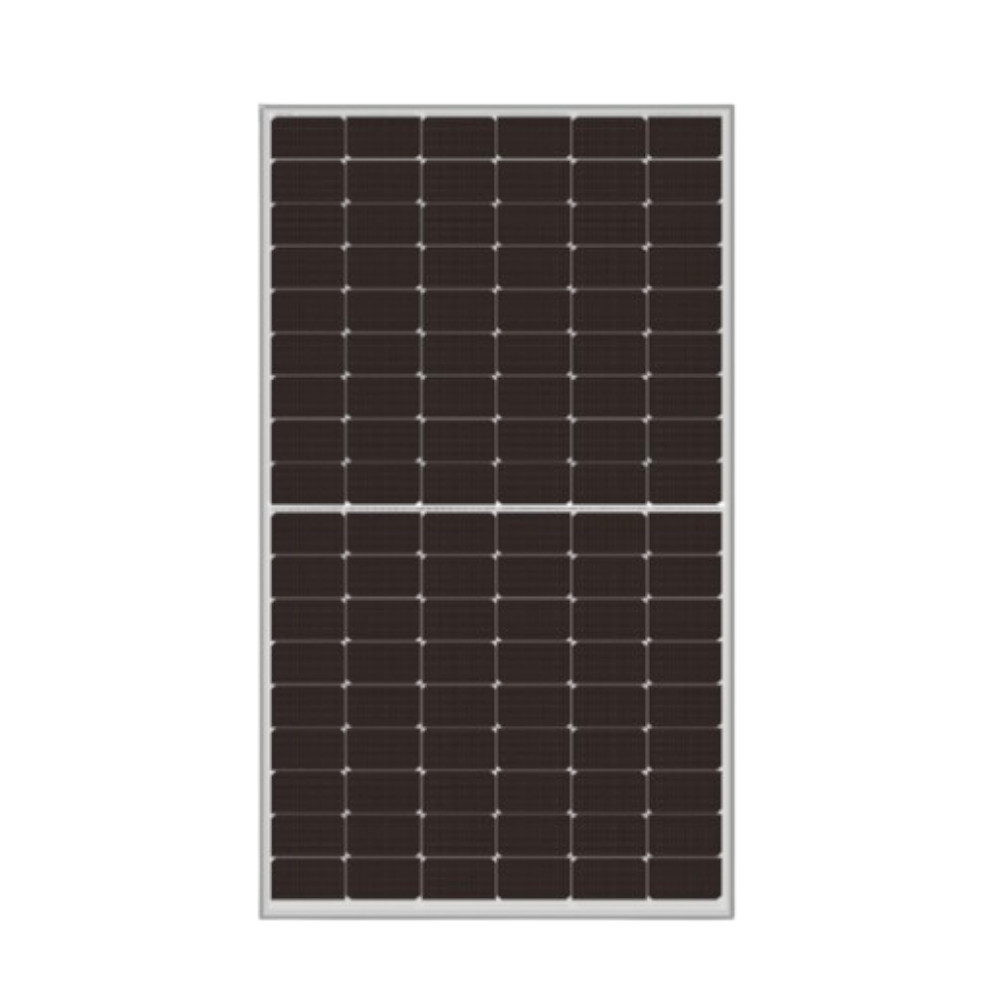 Monokrystaliczny panel Jinko Solar na białym tle JK550M-72HL4 V SF 550 W, 72 ogniwa, srebrna rama.